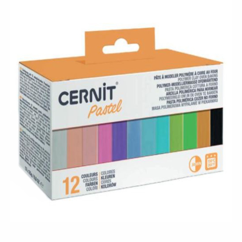 CERNIT PASTEL sada 12 x 25 g