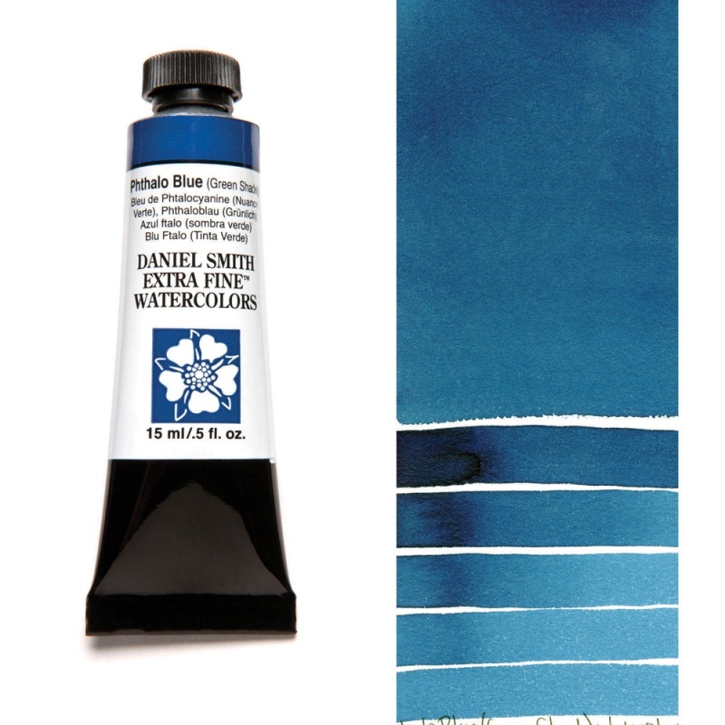 Daniel Smith, akvarel, 5 ml, 77 Phthalo Blue (Green Shade)