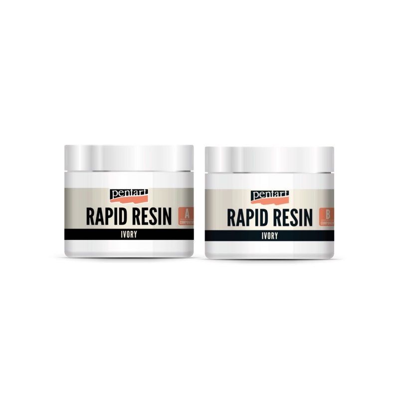 Rapid resin 1:1 set, pryskyřice, 80 ml, slonová kost