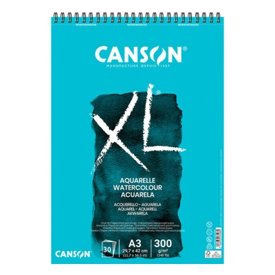 CANSON XL Akvarelový skicák CP, A3, 300 g, 30 listů, bílý