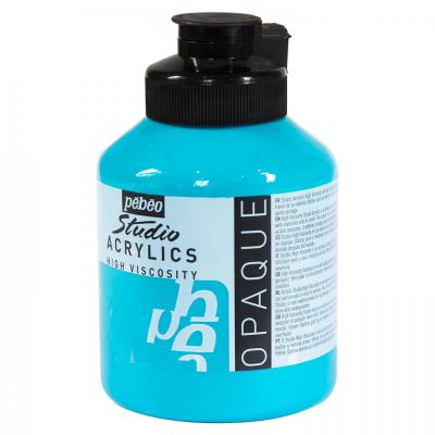 Studio Acrylics 500 ml, 030 Turquoise blue