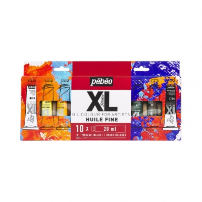 Studio XL Sada olejových barev 10 x 20 ml + štětec